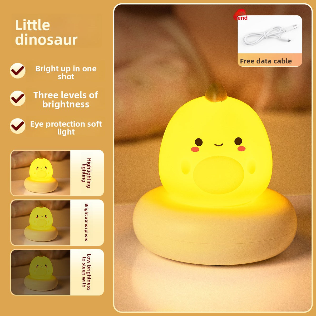 LED Nightlight Sleep Lamp Bedroom Bedside Lamp