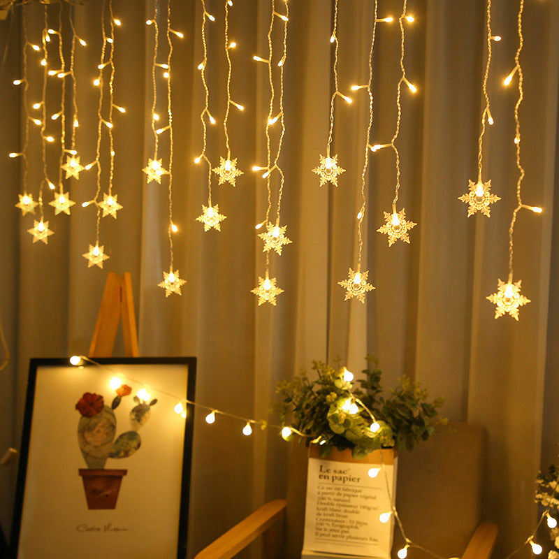 LED Snowflake Butterfly Curtain Decorative Lights