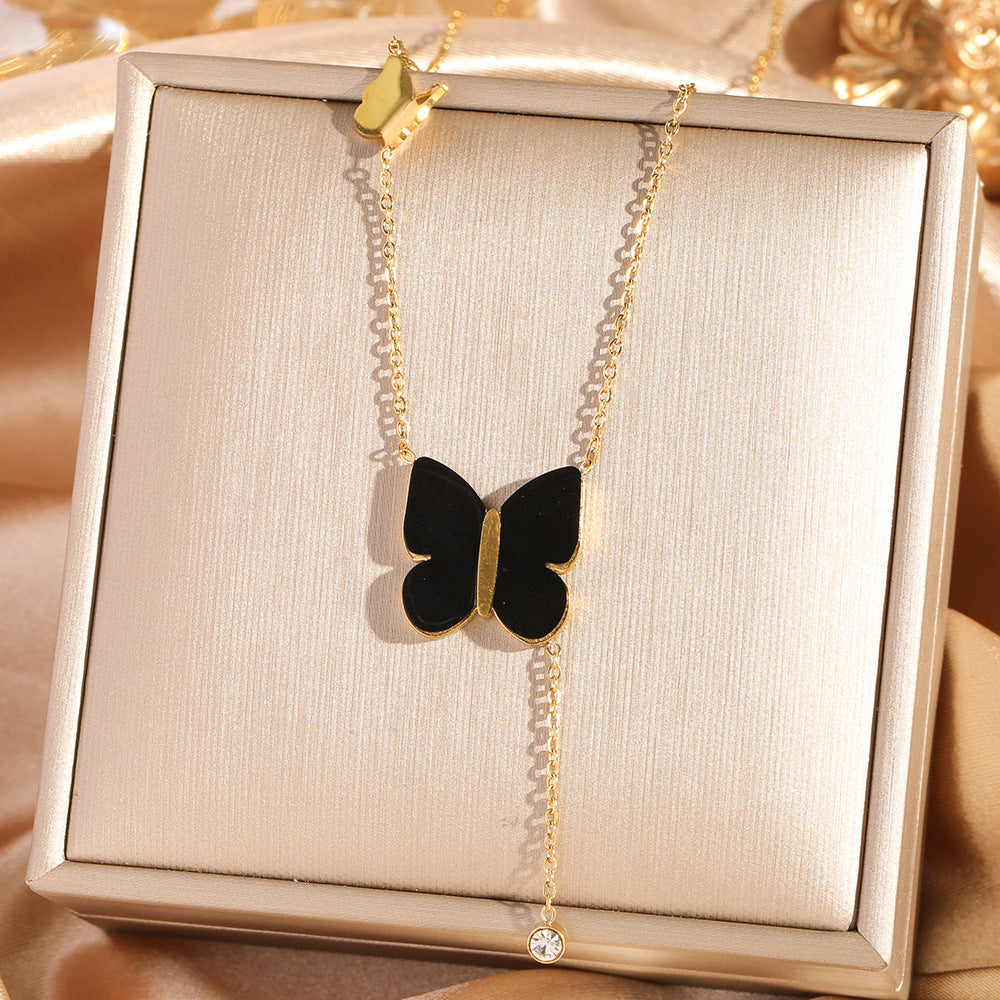 All-titanium steel necklace
