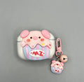 Cute 3D Pig AirPods Protective Case with Pendant