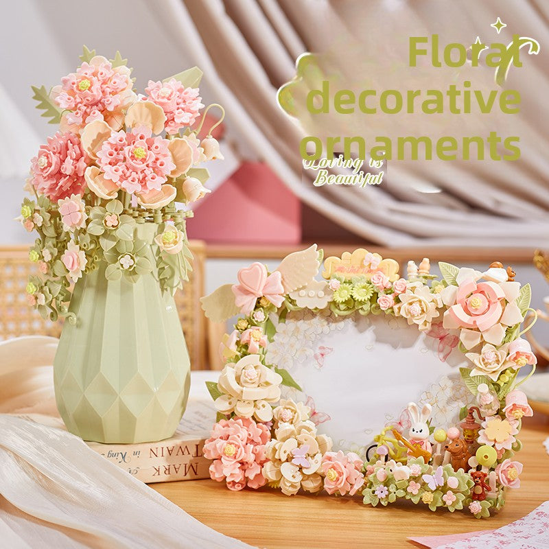 DIY Building Block Flower Bouquet