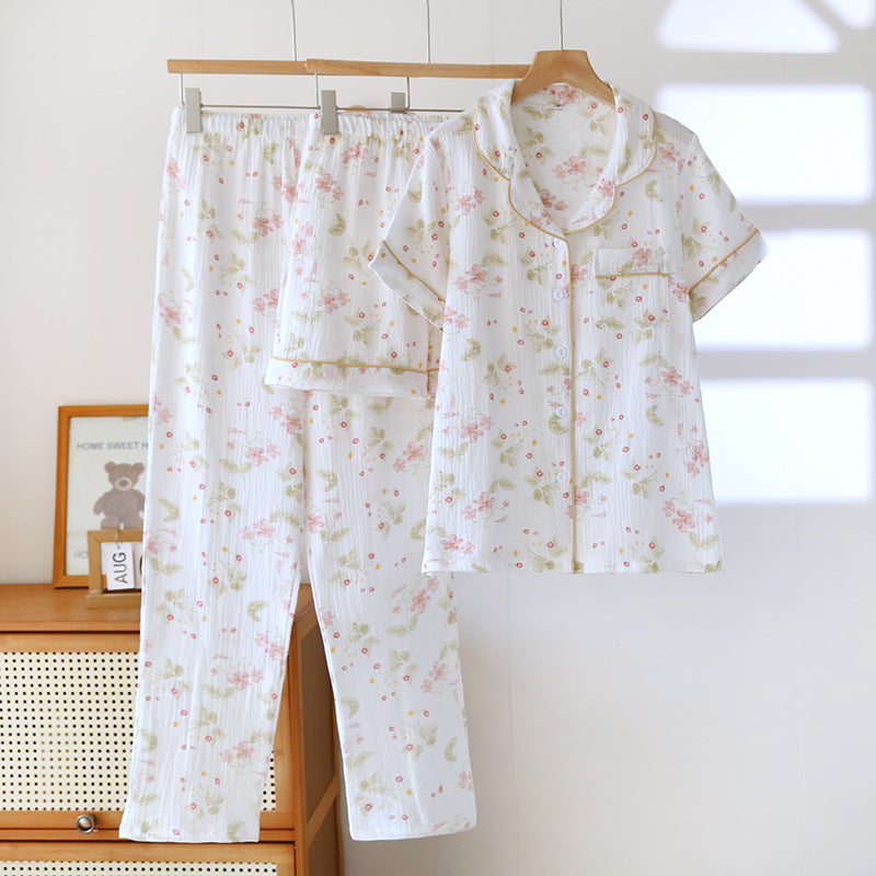 Three-piece lightweight pajama set