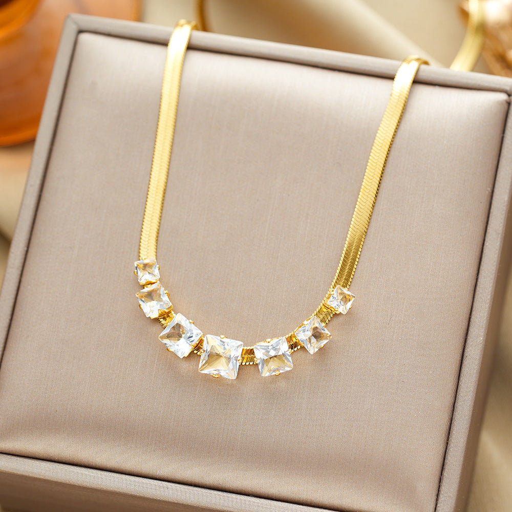 All-titanium steel necklace