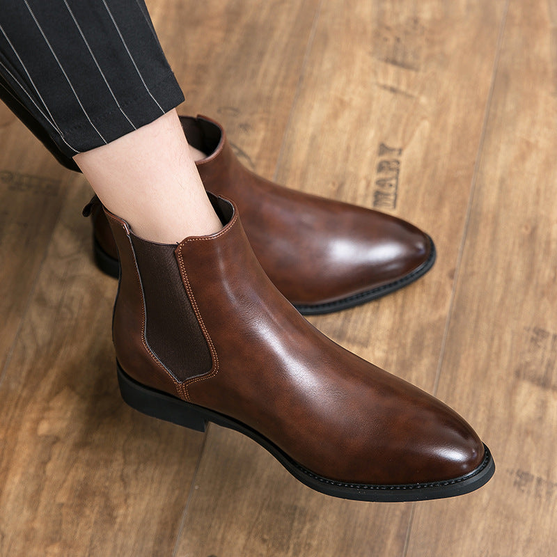Mens Fleece Lined Chelsea Boots