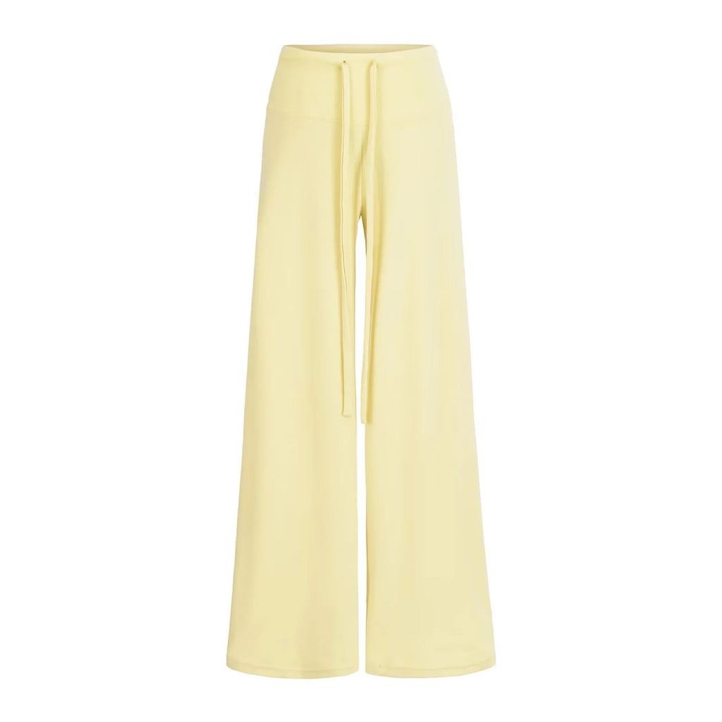 Low-Waist Drawstring Wide-Leg Casual Pants