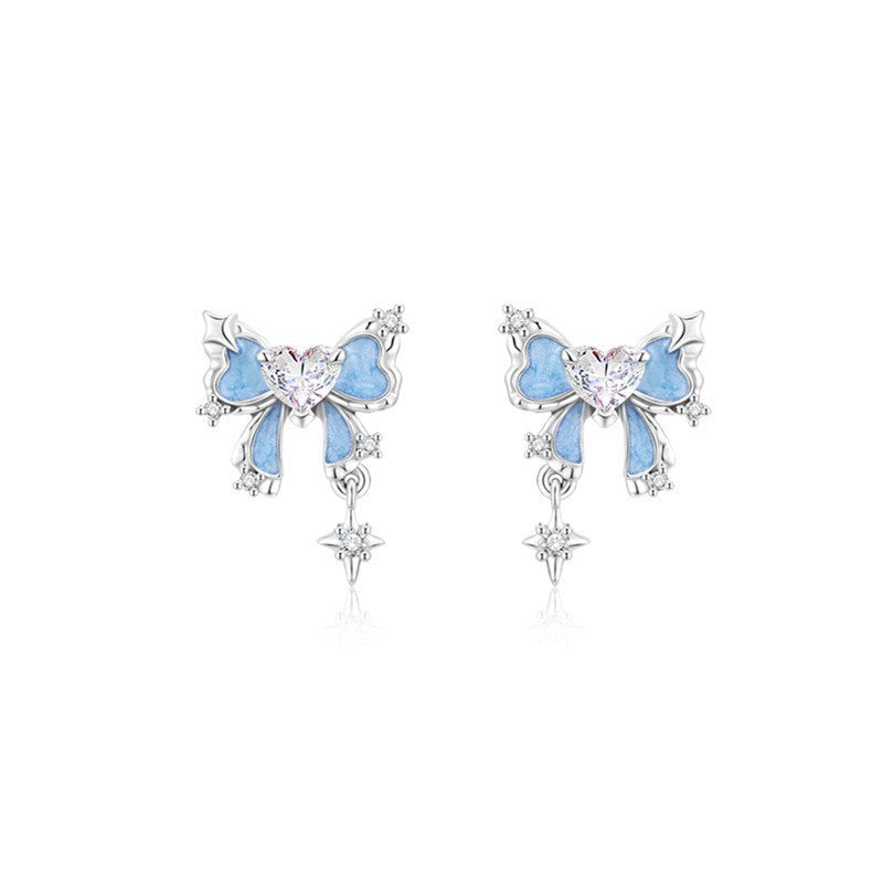 Fluorescent Starburst Four-Leaf Clover Necklace