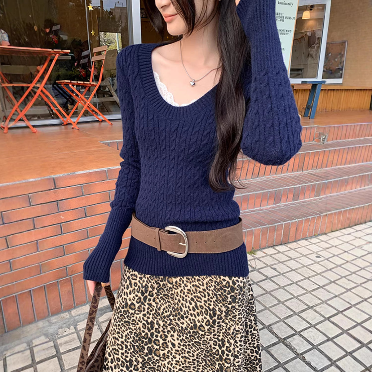 Vintage Cable-Knit Sweater