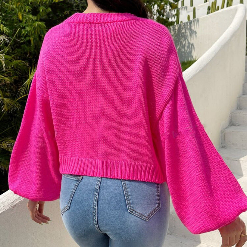 Petal Veil Knit Cardigan