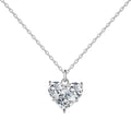 Loving-heart zircon necklace