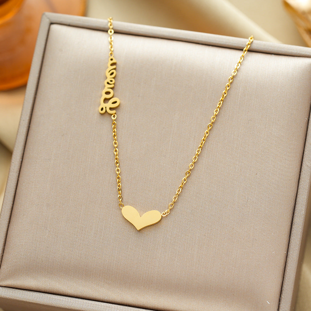 All-titanium steel necklace