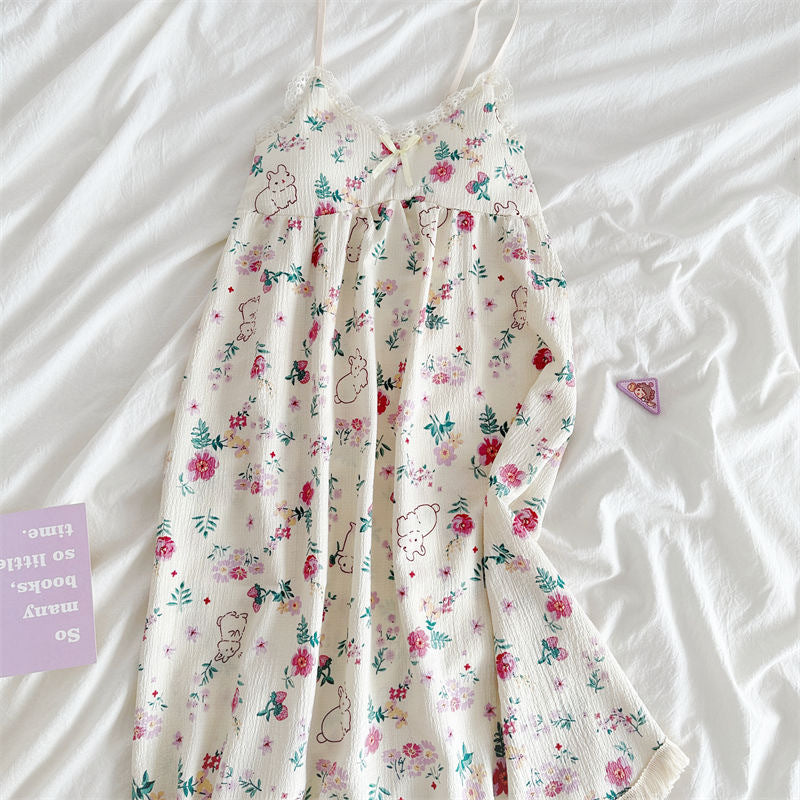 Women's Sling Strap Cotton Nightdress