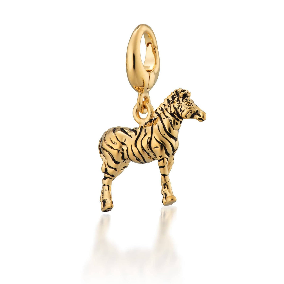 Animal Themed Stainless Steel Gold Plated Pendant Necklace