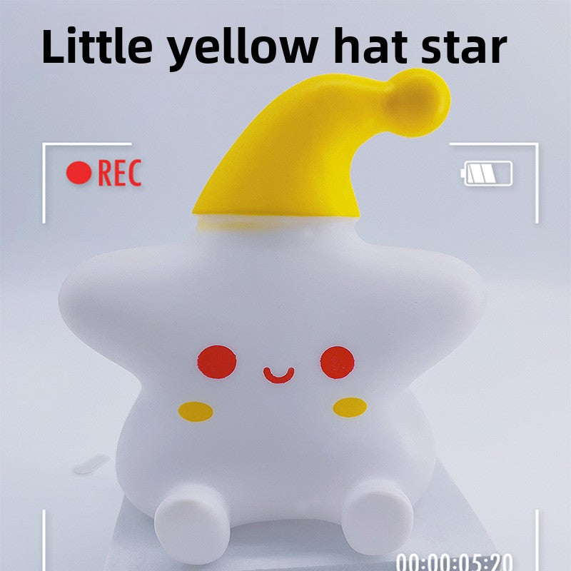 Vinyl Star Shape Night Light with Warm Illumination