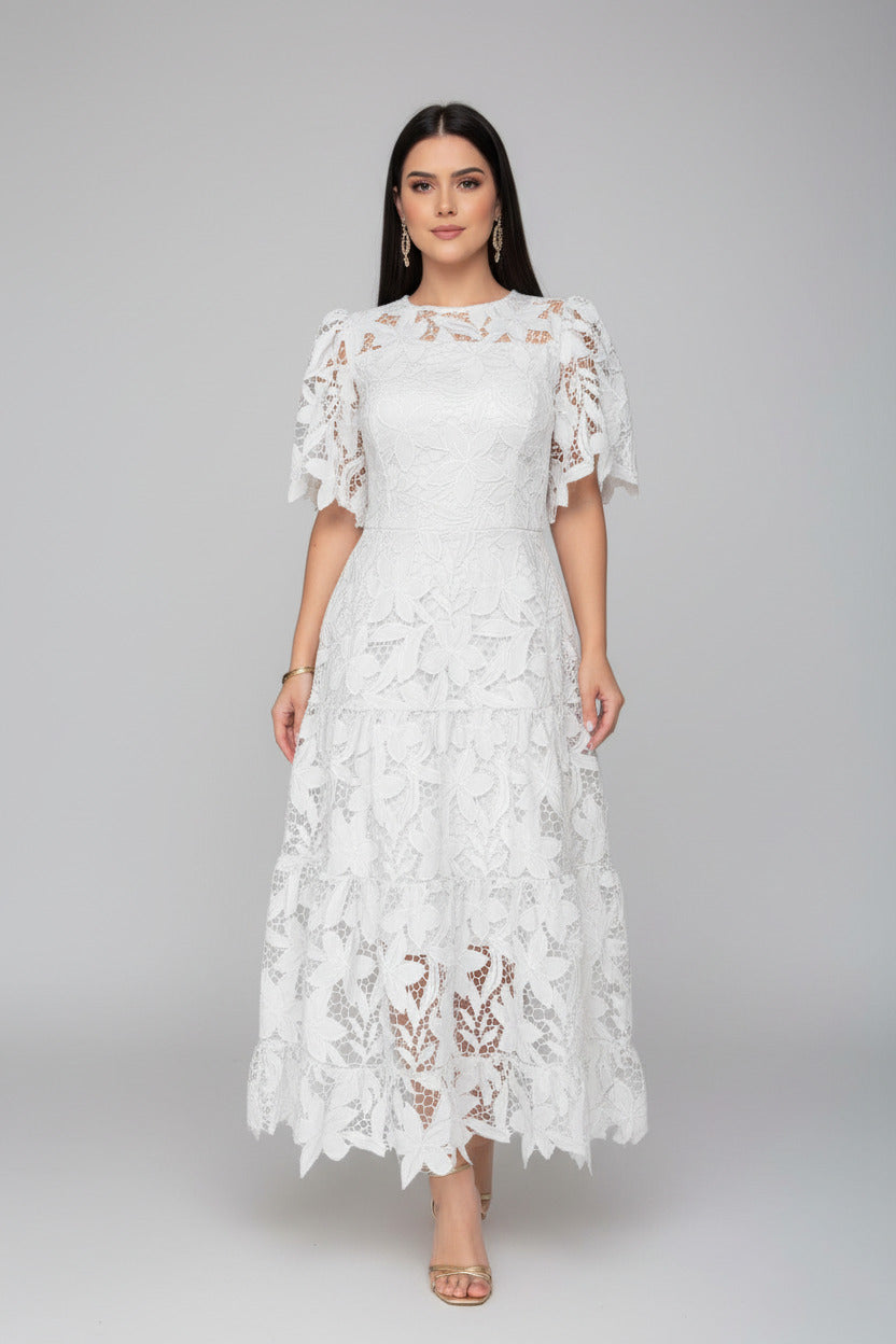 Serena Lace A-Line Dress