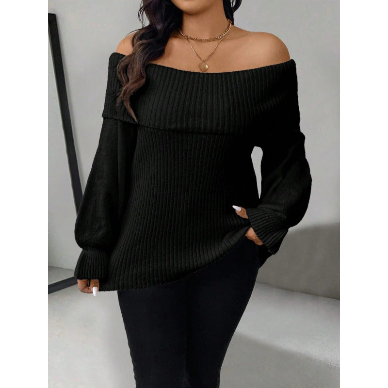 Women Backless Knit Sweater Halter Neck