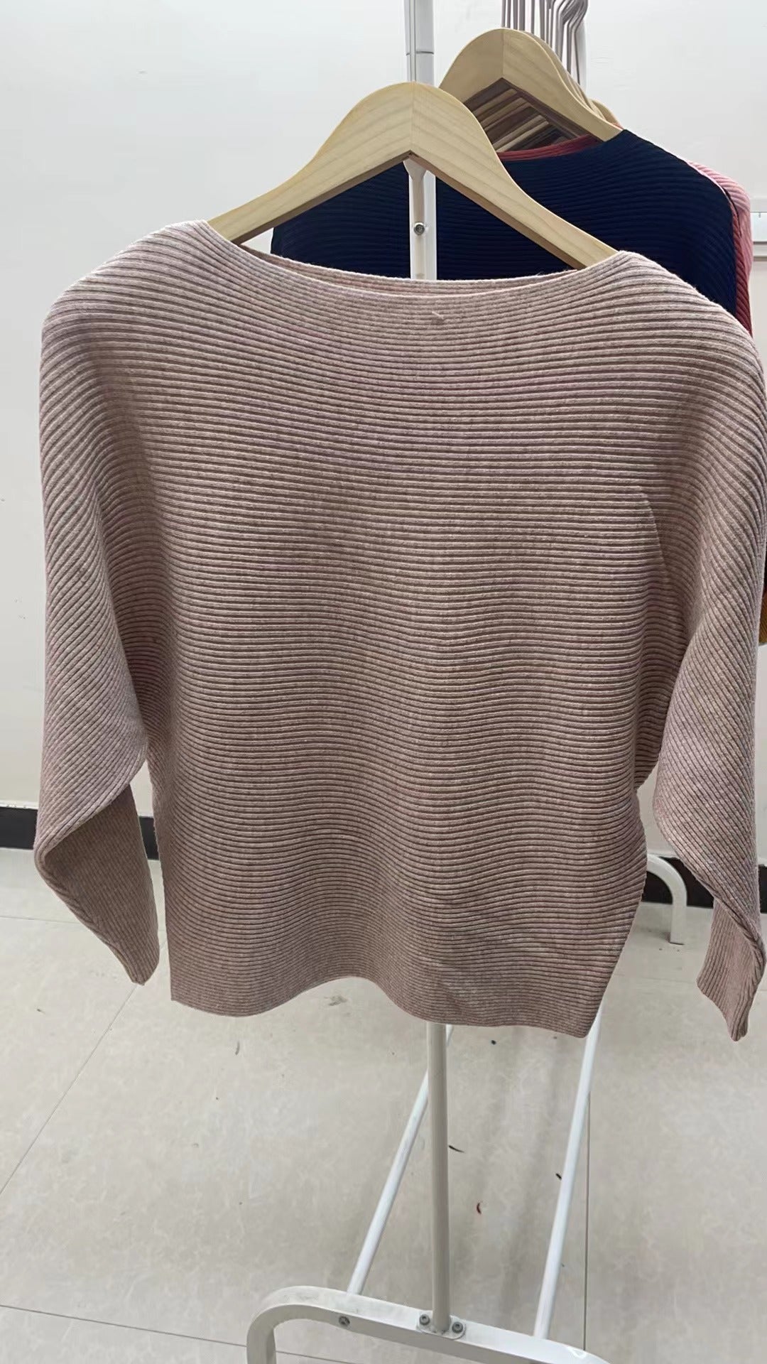 Solid Color Pullover Short Long Sleeve Knit Base Shirt