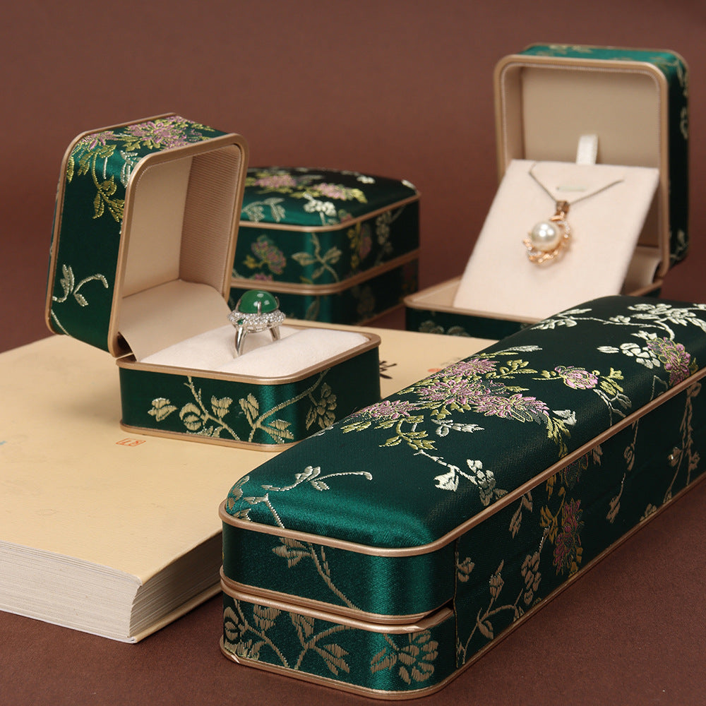 Chinese Style Silk Jewelry Gift Box