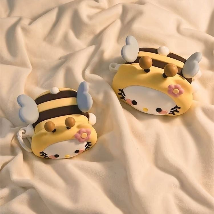 Cartoon Silicone Case for AirPods with Pendant