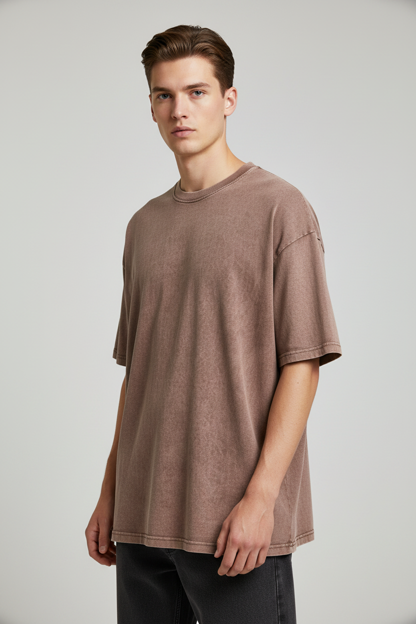 Purple t-shirt on a white background