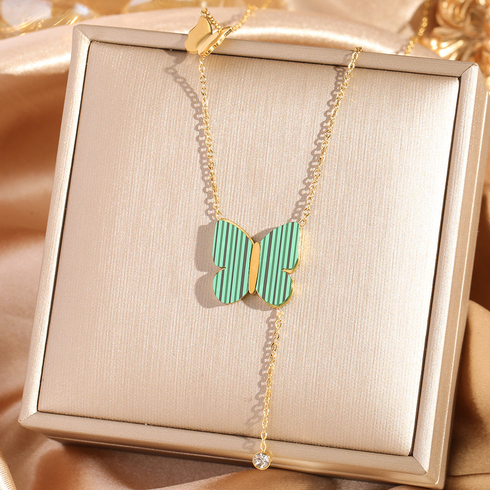 All-titanium steel necklace