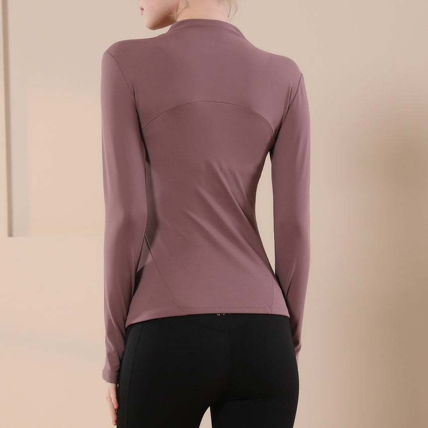 Women's Slim Fit Yoga Jacket with Zipper