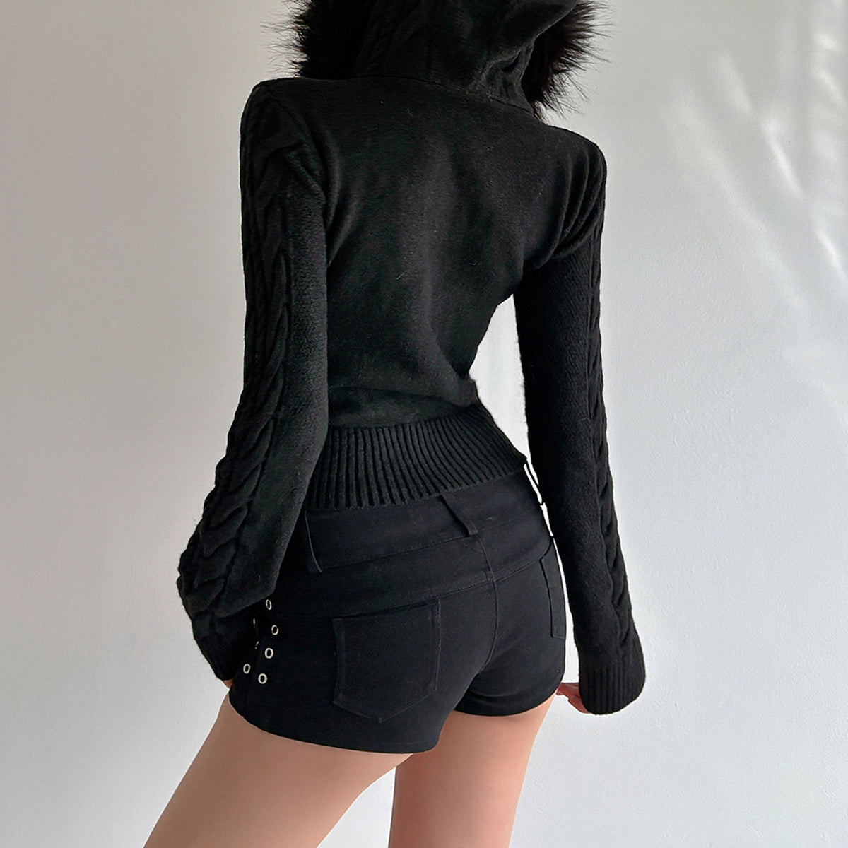 Slimming Knit Short Coat for Women