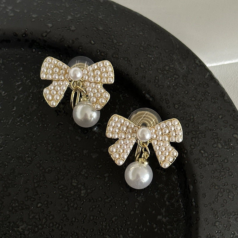 Aurielle Clip-On Pearl Earrings