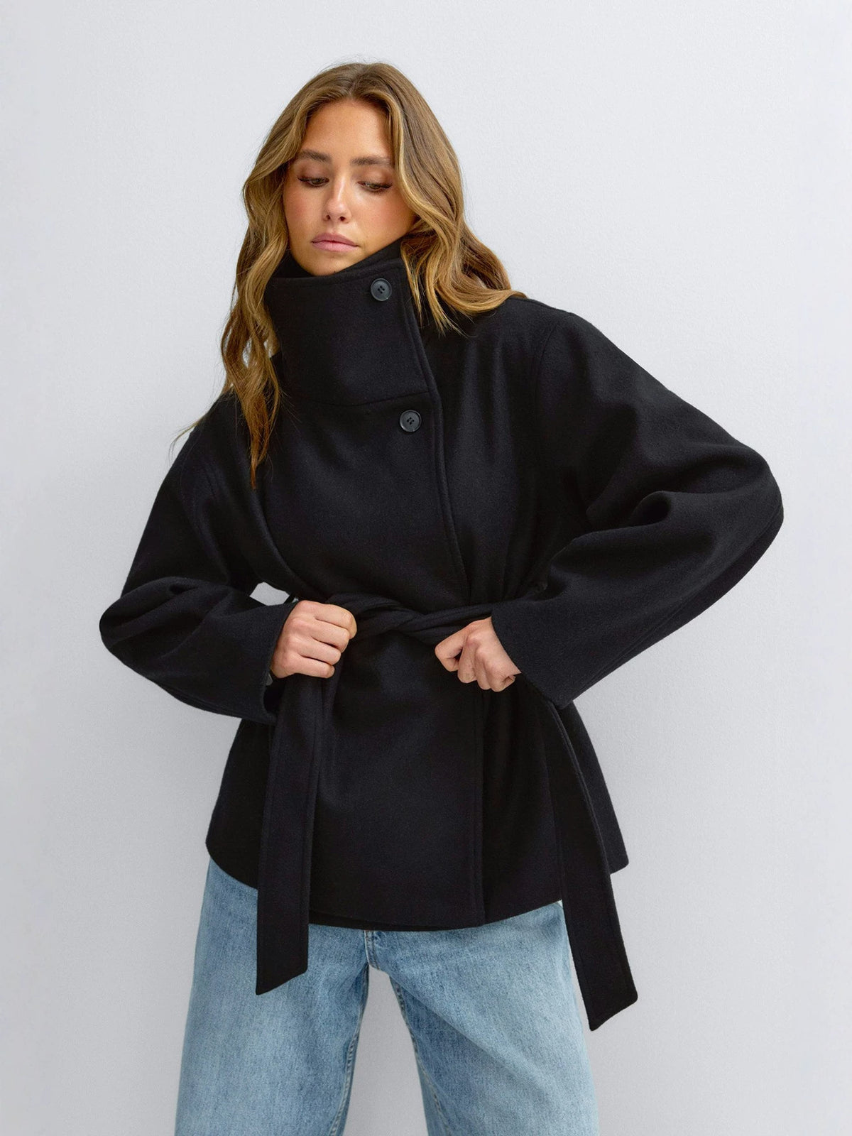 Verso Wool Blend Reversible Coat