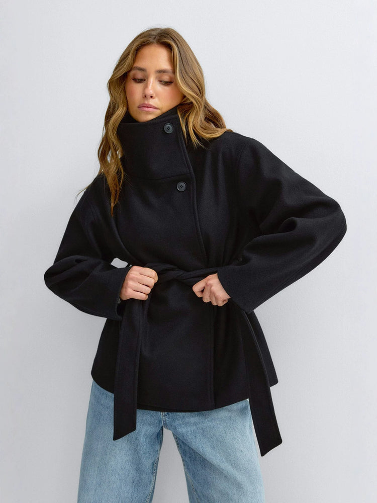 Verso Wool Blend Reversible Coat