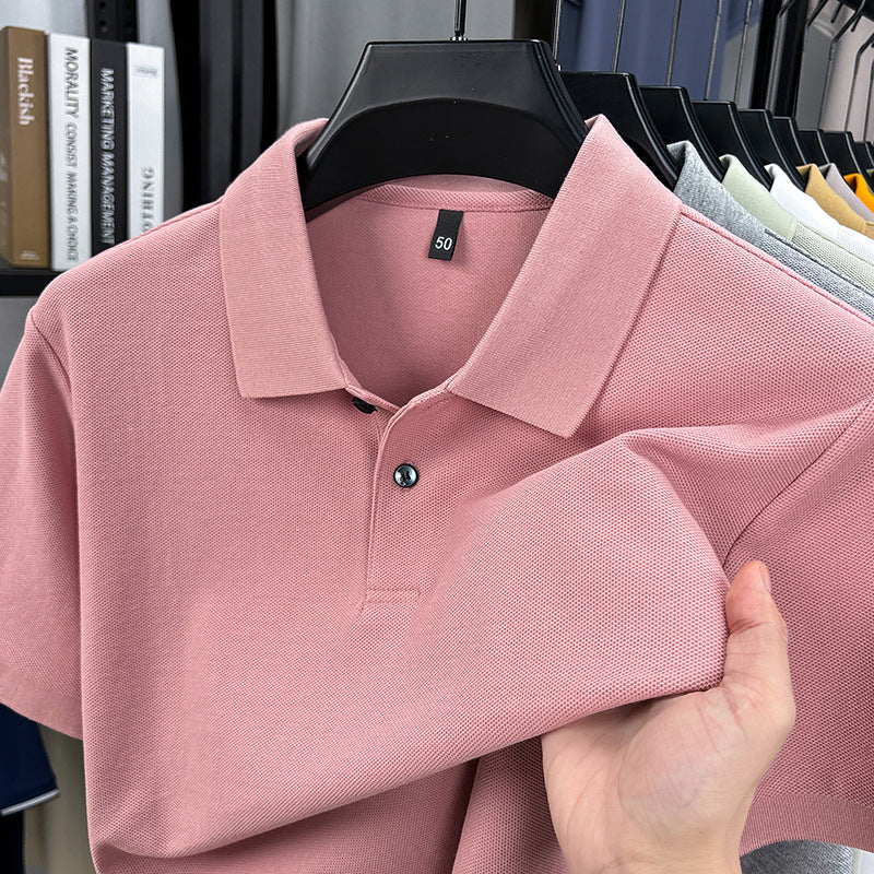 Mens Cotton Polo Shirt Short Sleeve t shirt