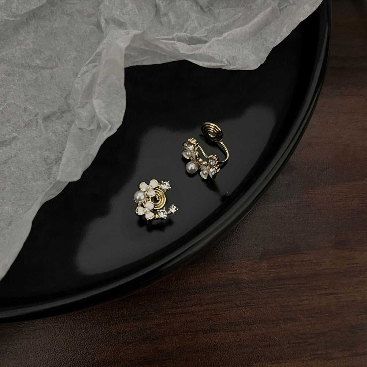 Aurielle Clip-On Pearl Earrings
