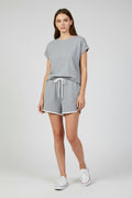 Women's High Waist Elastic Shorts