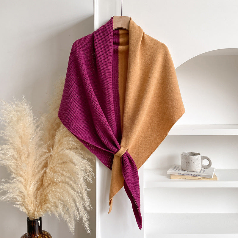 Soft Imitation Cashmere Triangle Shawl