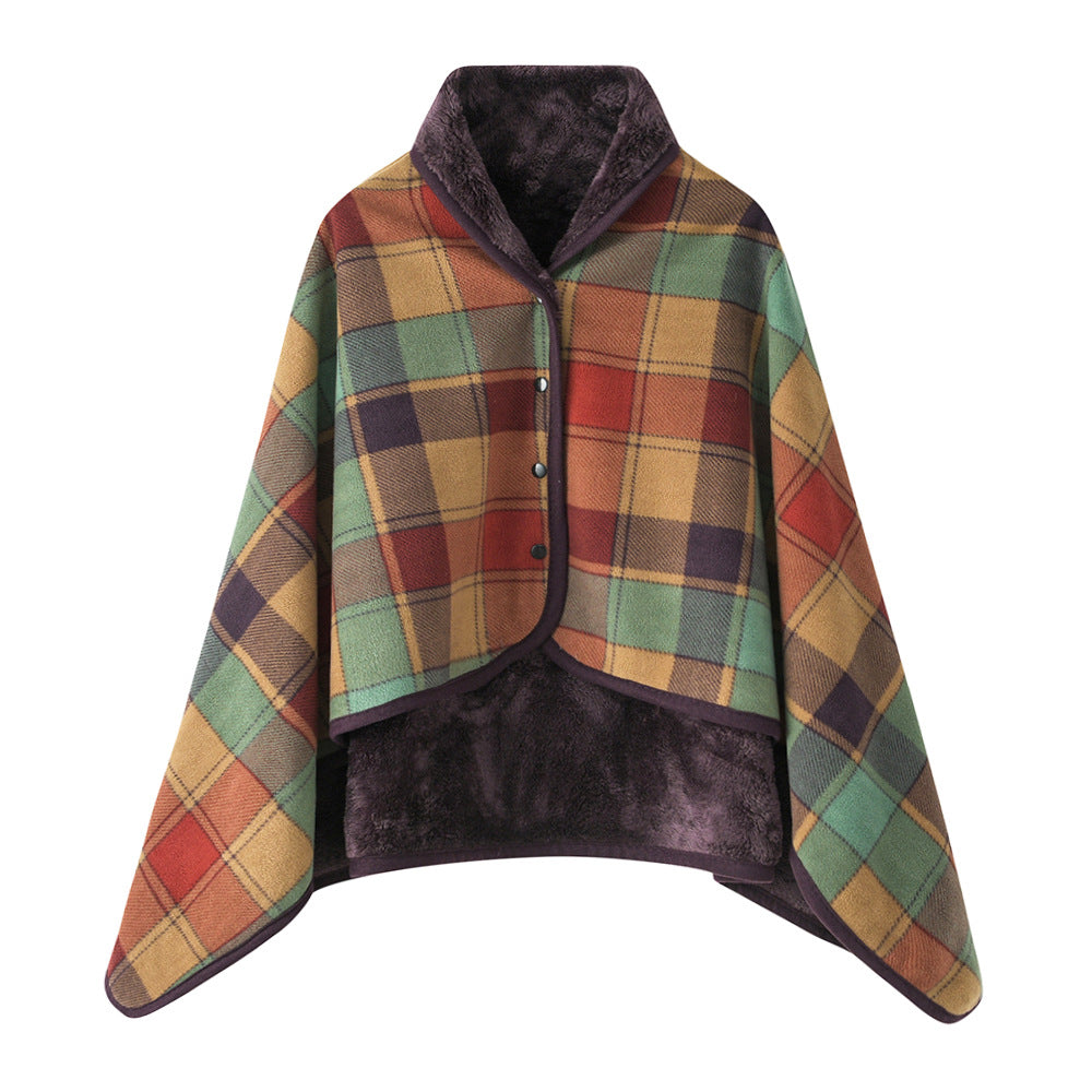 Soft Polyester Dual-Purpose Shawl Blanket