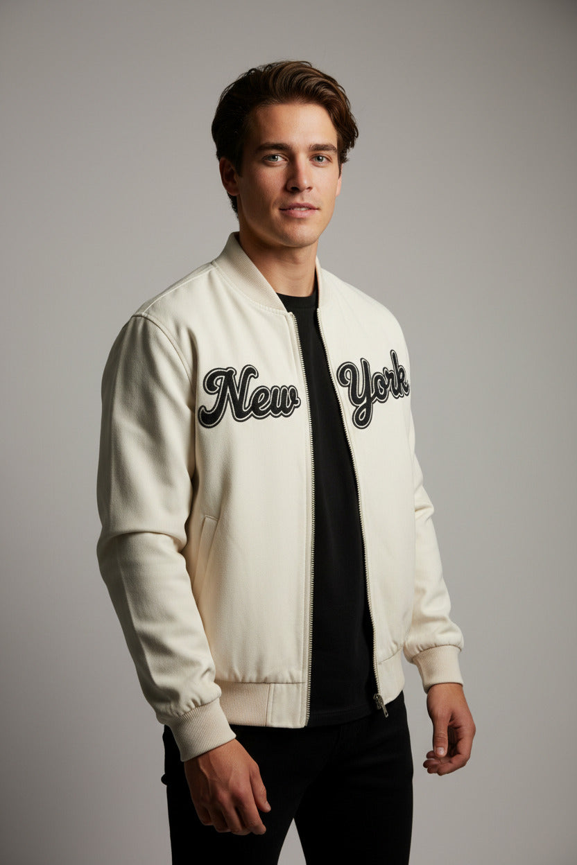Men's Stand Collar Hooded Jacket