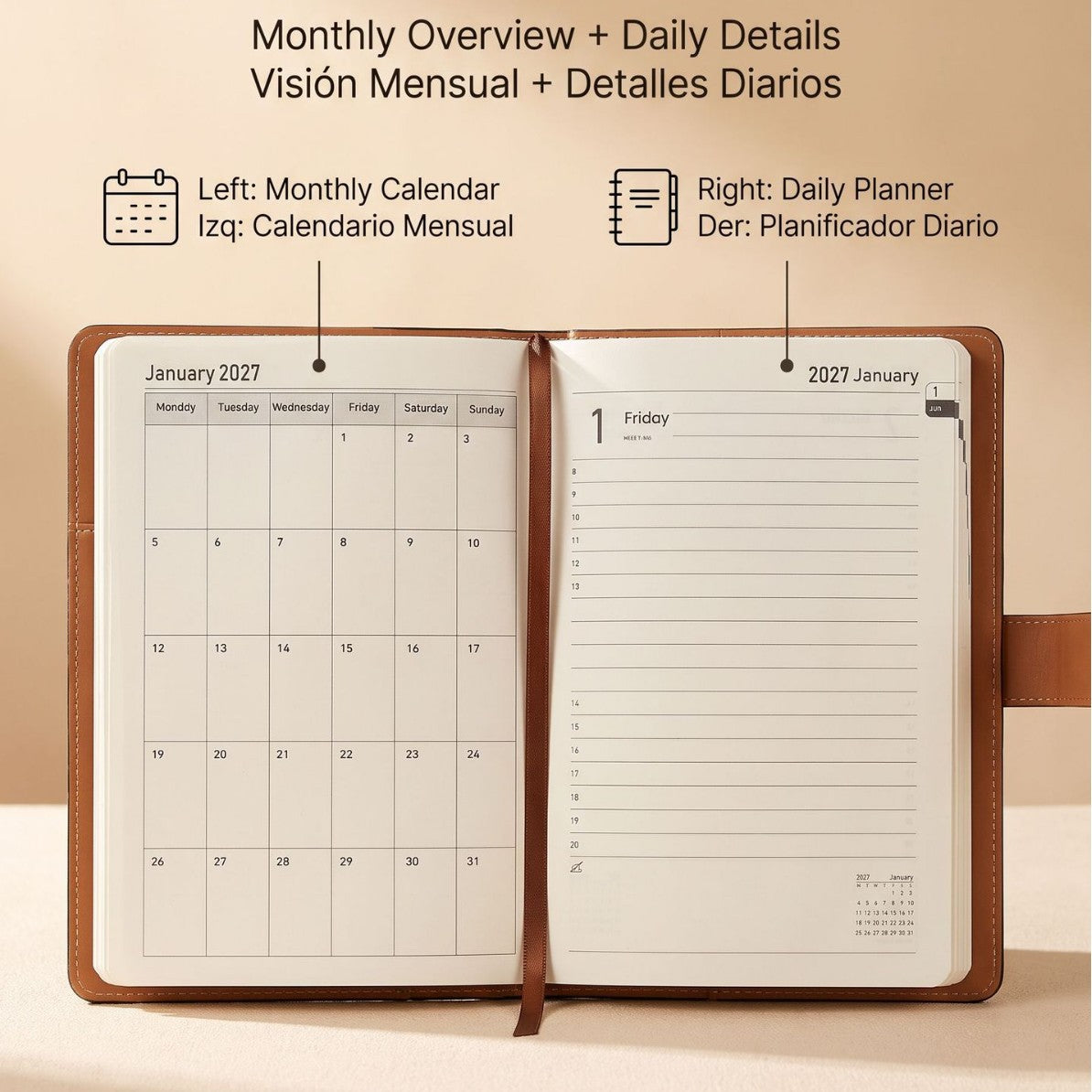 2027 Almanac planner schedule