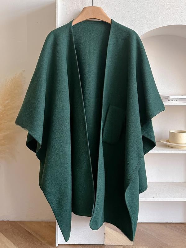 Women's Cross Front Woolen Cloak