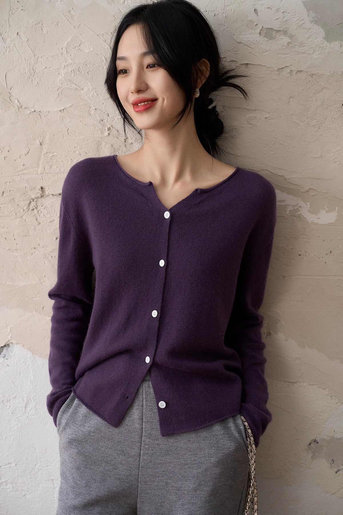 Knit cardigan