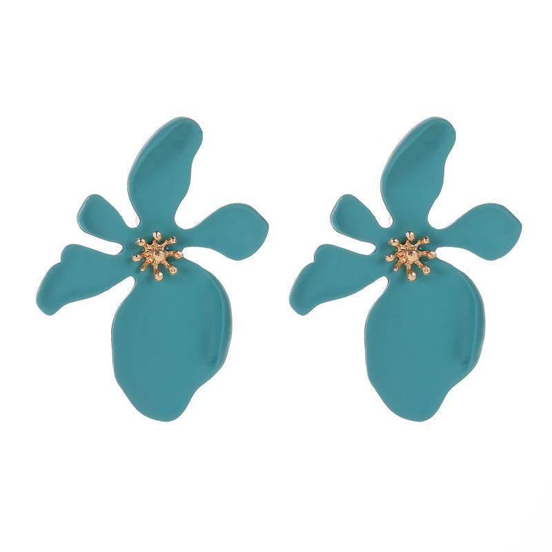 Fashion Floral Frosted Earrings for Women