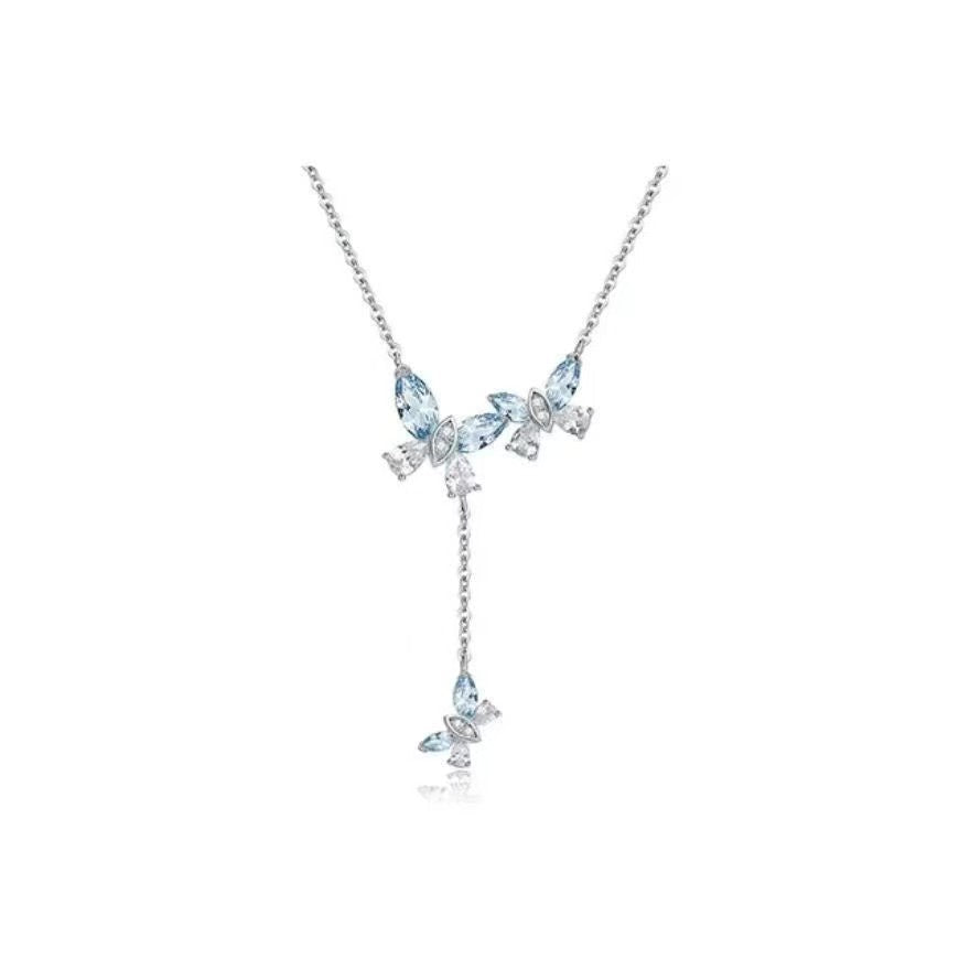 White Copper Butterfly Dream Necklace