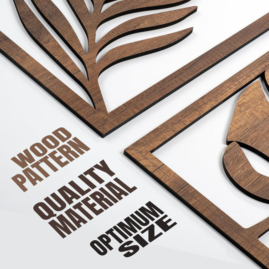 Wooden Palm Leaf Wall Hanging Decor