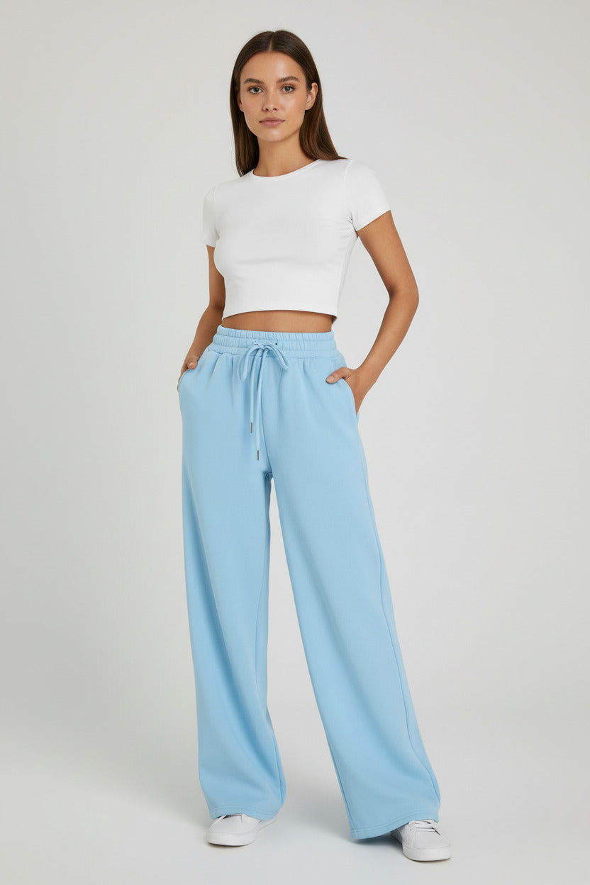 Unisex Loose Fit Polyester Long Pants