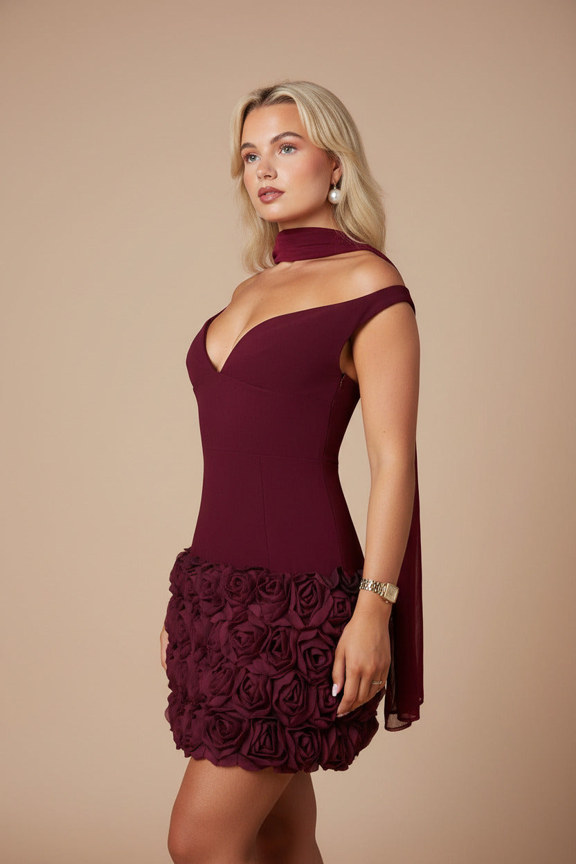 One-Shoulder A-Line Cocktail Dress