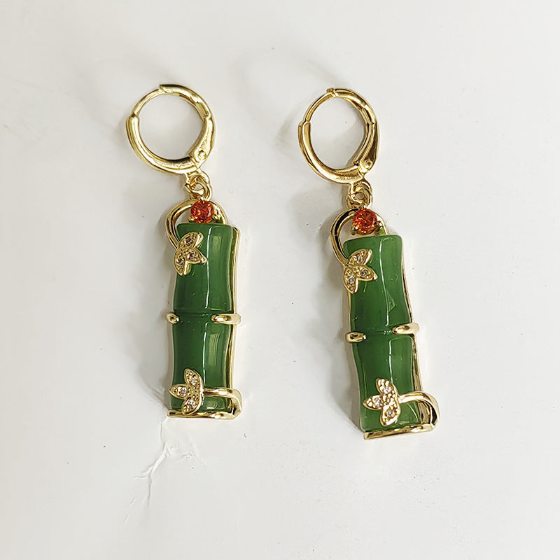 Lumineux Gold-Plated Zircon Stud Earrings