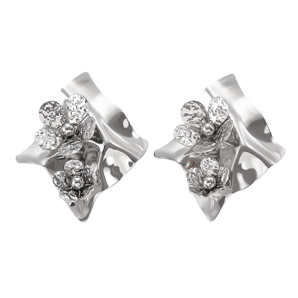 Fashion Floral Frosted Earrings for Women