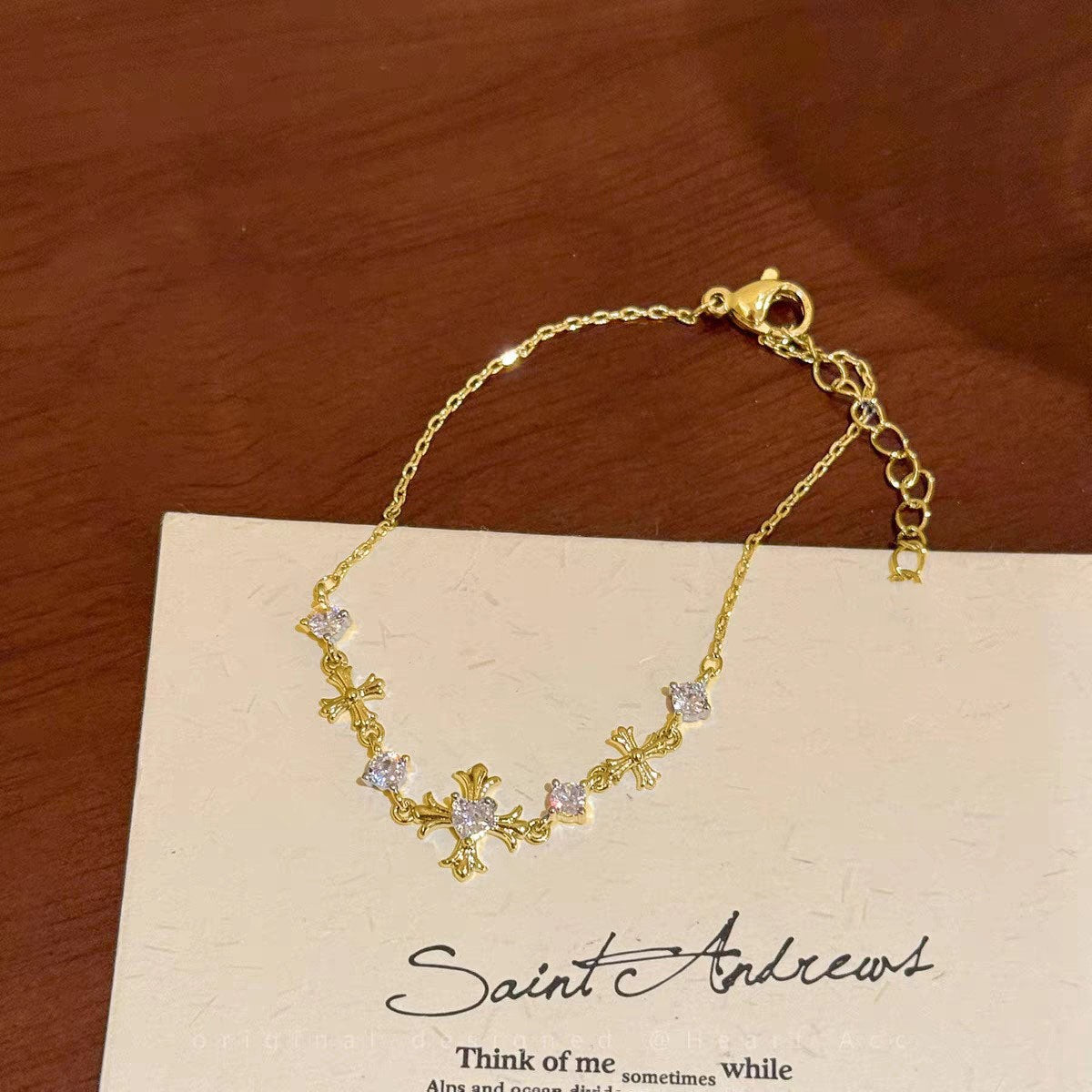 Cool and Elegant Winter Snowflake Exquisite Light Luxury Niche Design Zircon High-End Adjustable Fashion Bracelet