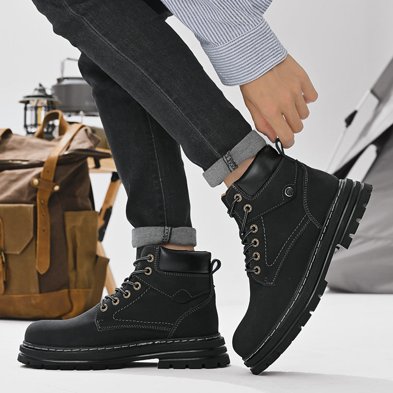 Genuine Leather Casual Boots for Men