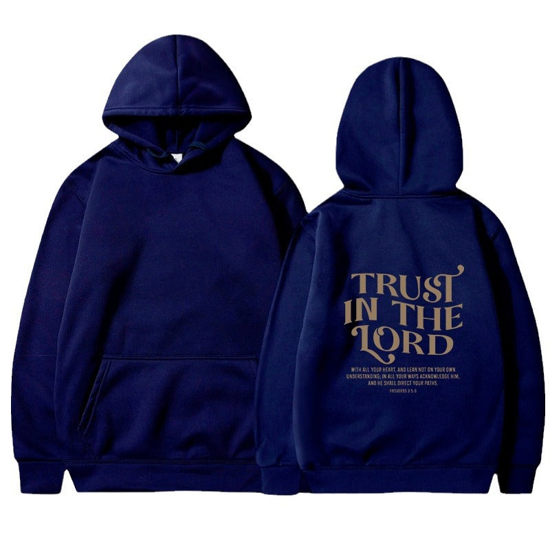 Hooded Letter Print Sweatshirt