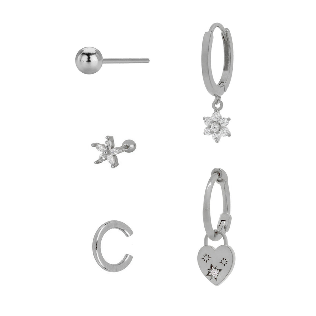 Radiance Geo Zircon Earrings