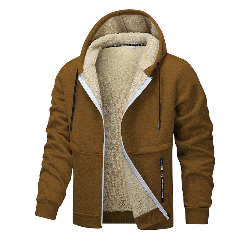 Loose and thick sheepskin jacket